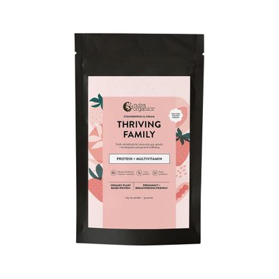 Nutra Organics Thriving Family Protein | Strawberries Cream 1kg
